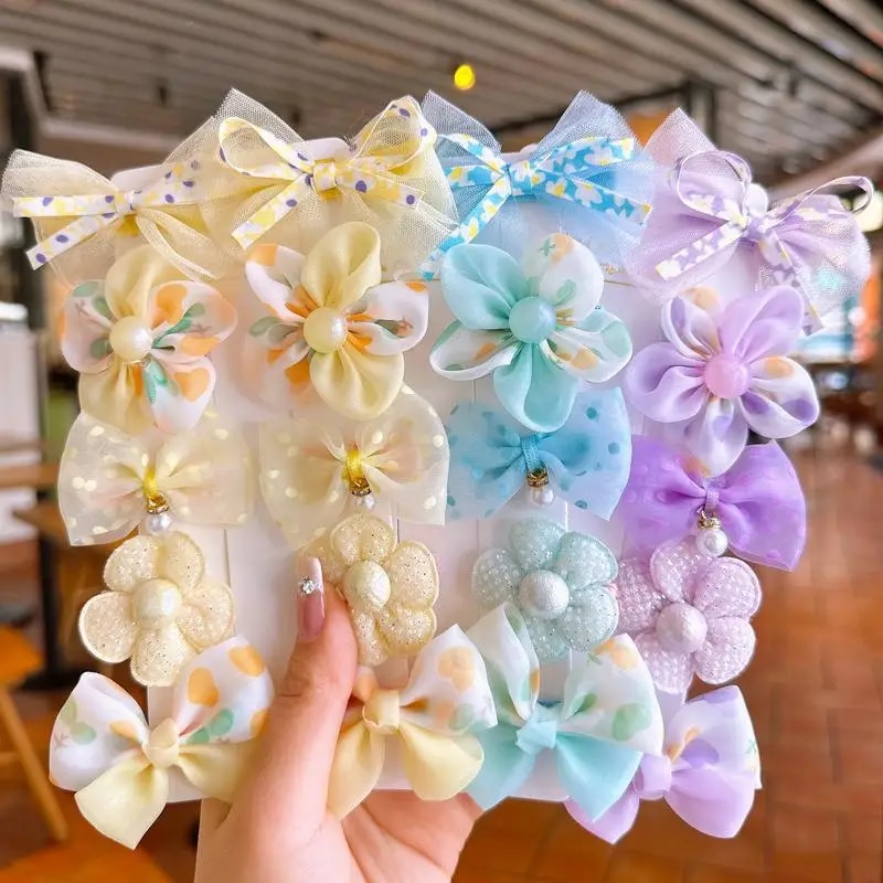 10Pcs/Set Cute Bows Baby Hairc - Hair Care Gift 评论和价格