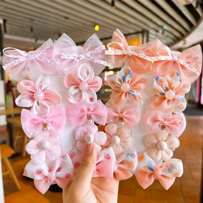 10Pcs/Set Cute Bows Baby Hairc - Hair Care Gift 评论和价格