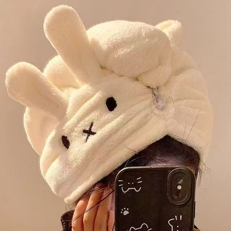 Cute Rabbit Ear Hat Miffy Dry  - Hair Care Good Hair 评论和价格