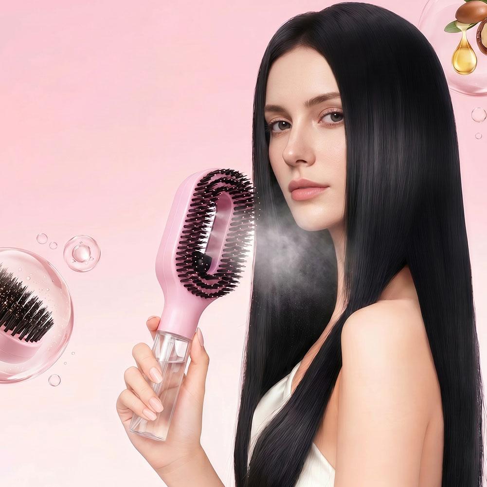 2 in 1 Spray Hair Brush Detang - Hair Care Essence Oil Spray 评论和价格
