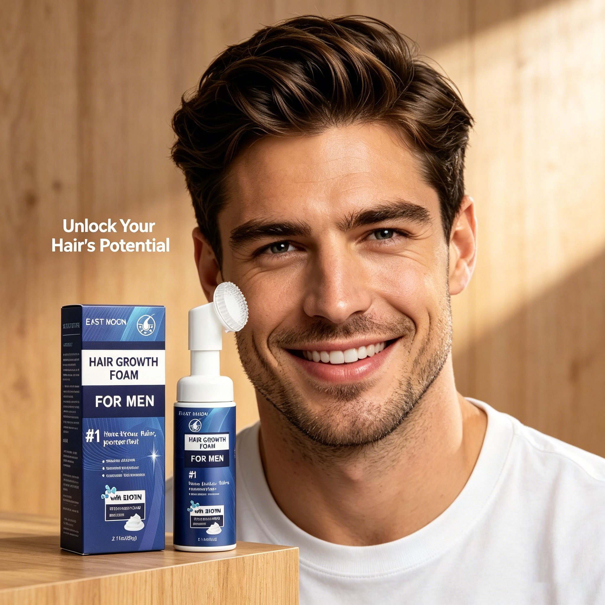 Hair Growth Foam Silicone Brus - Hair Care Natur 评论和价格