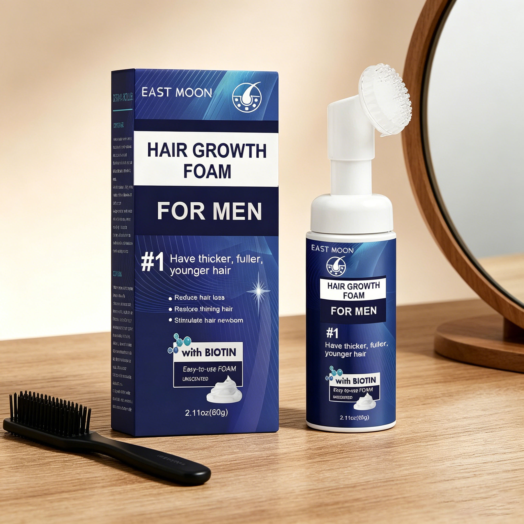 Hair Growth Foam Silicone Brus - Hair Care Natur 评论和价格