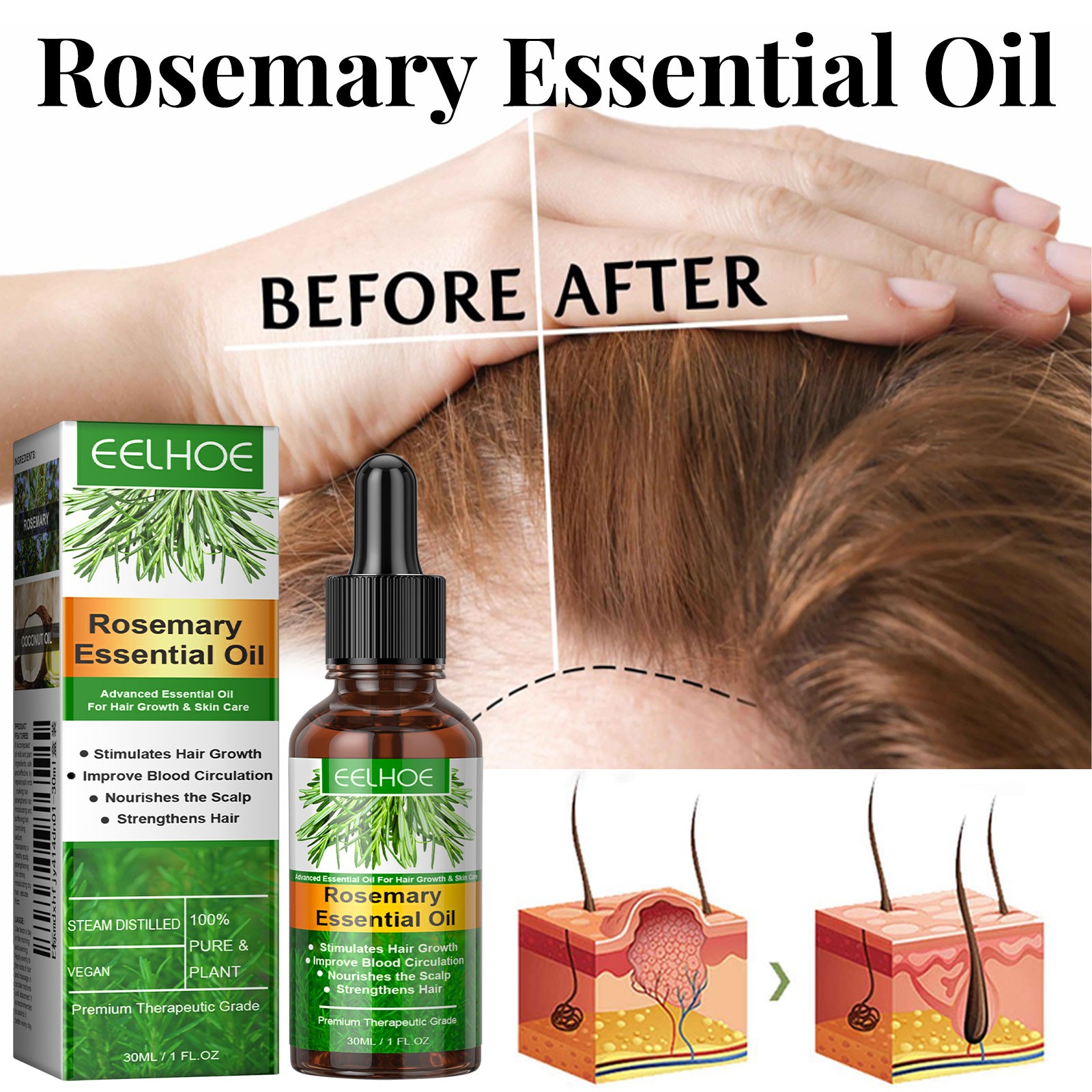 Hair Growth Serum Fast Growing - Hair Care Essence Oil Spray 评论和价格