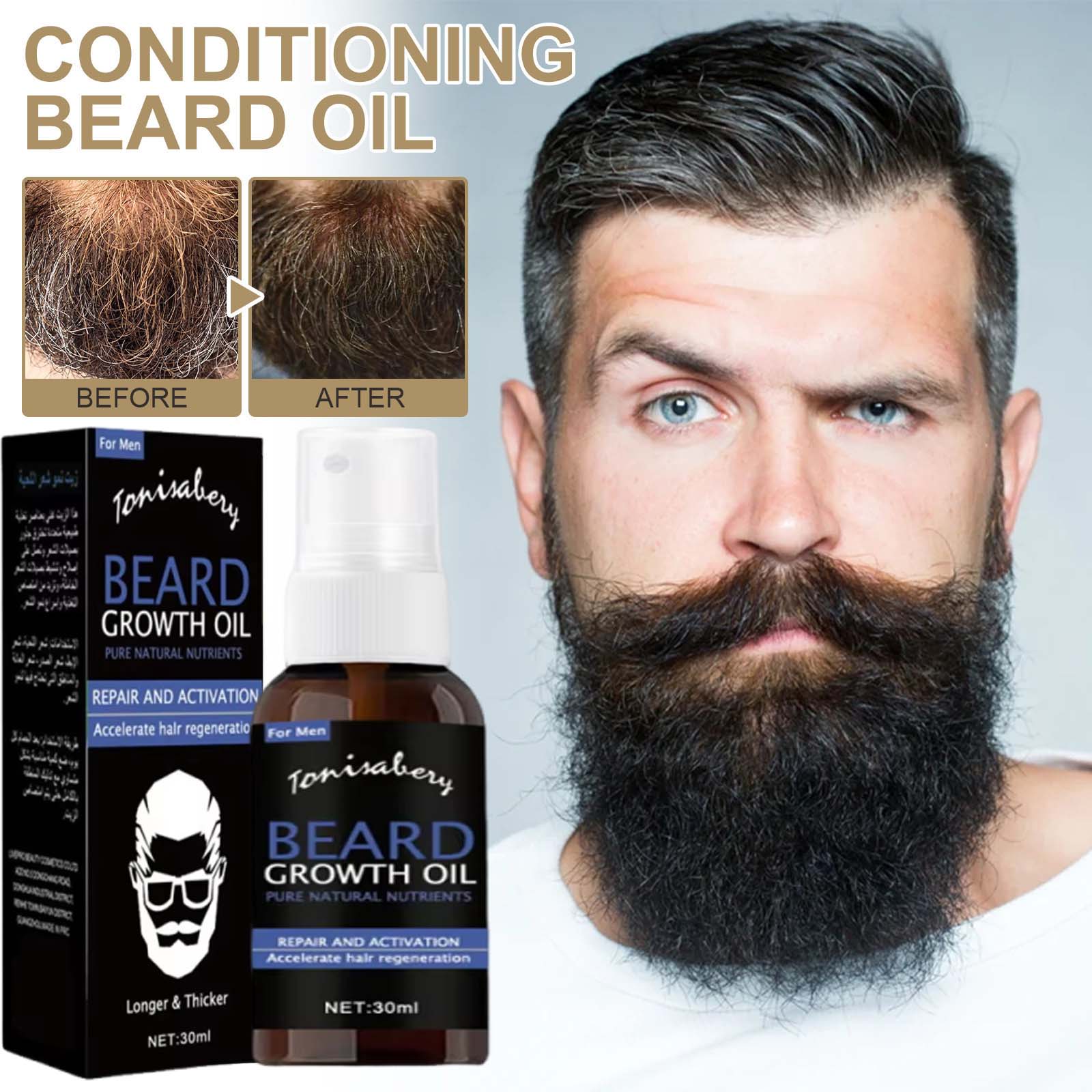 Beard Growth Oil Beard Wax Bal - Hair Care Natur 评论和价格