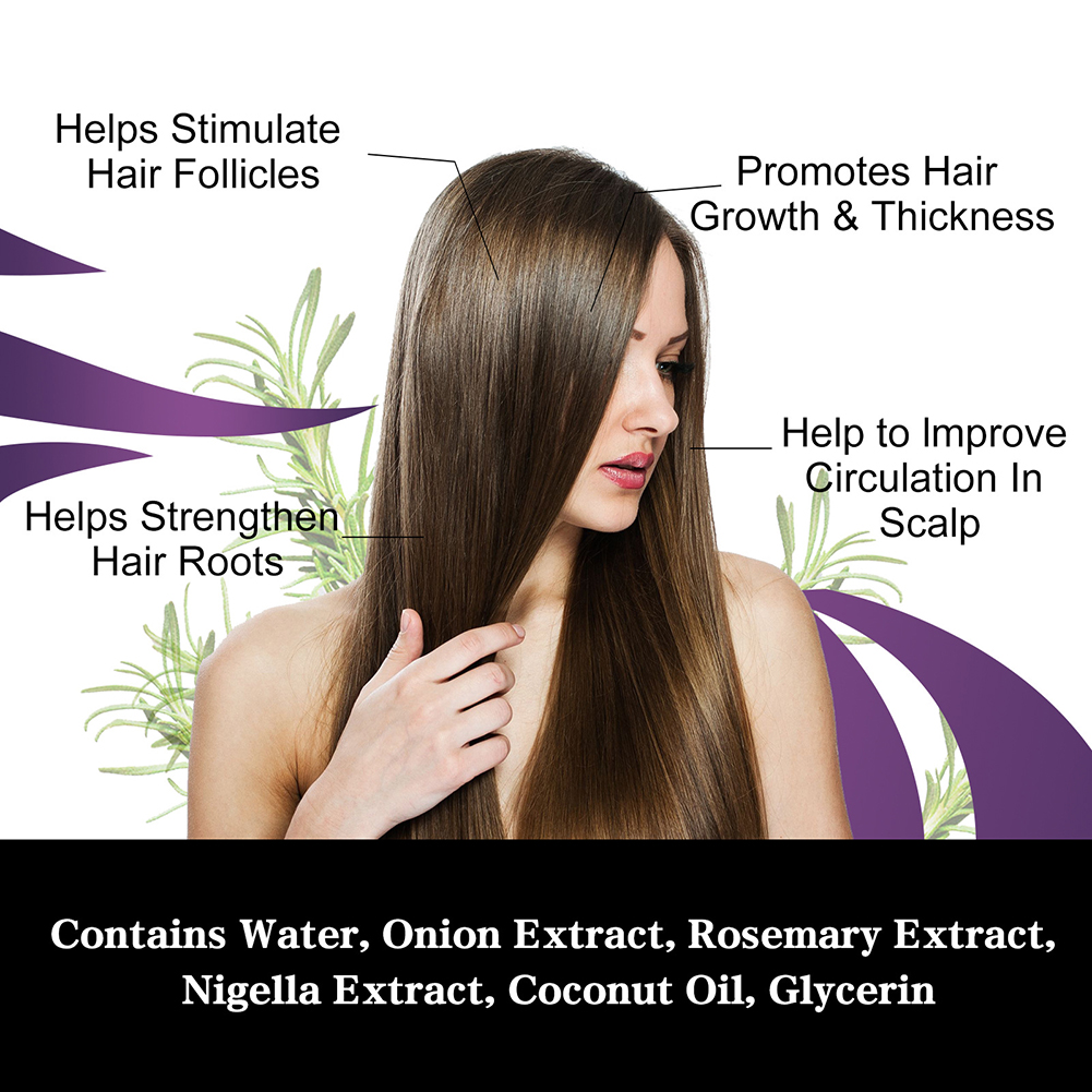 30ml Onion Rosemary Hair Growt - Hair Care Essence Oil Spray 评论和价格