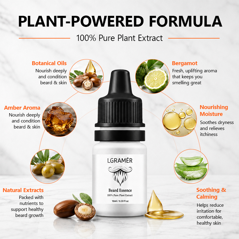 Men's Beard Growth Serum Nouri - Hair Care Natur 评论和价格