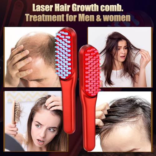 Laser Hair Growth Comb, Red Li - Hair Care Vegan 评论和价格