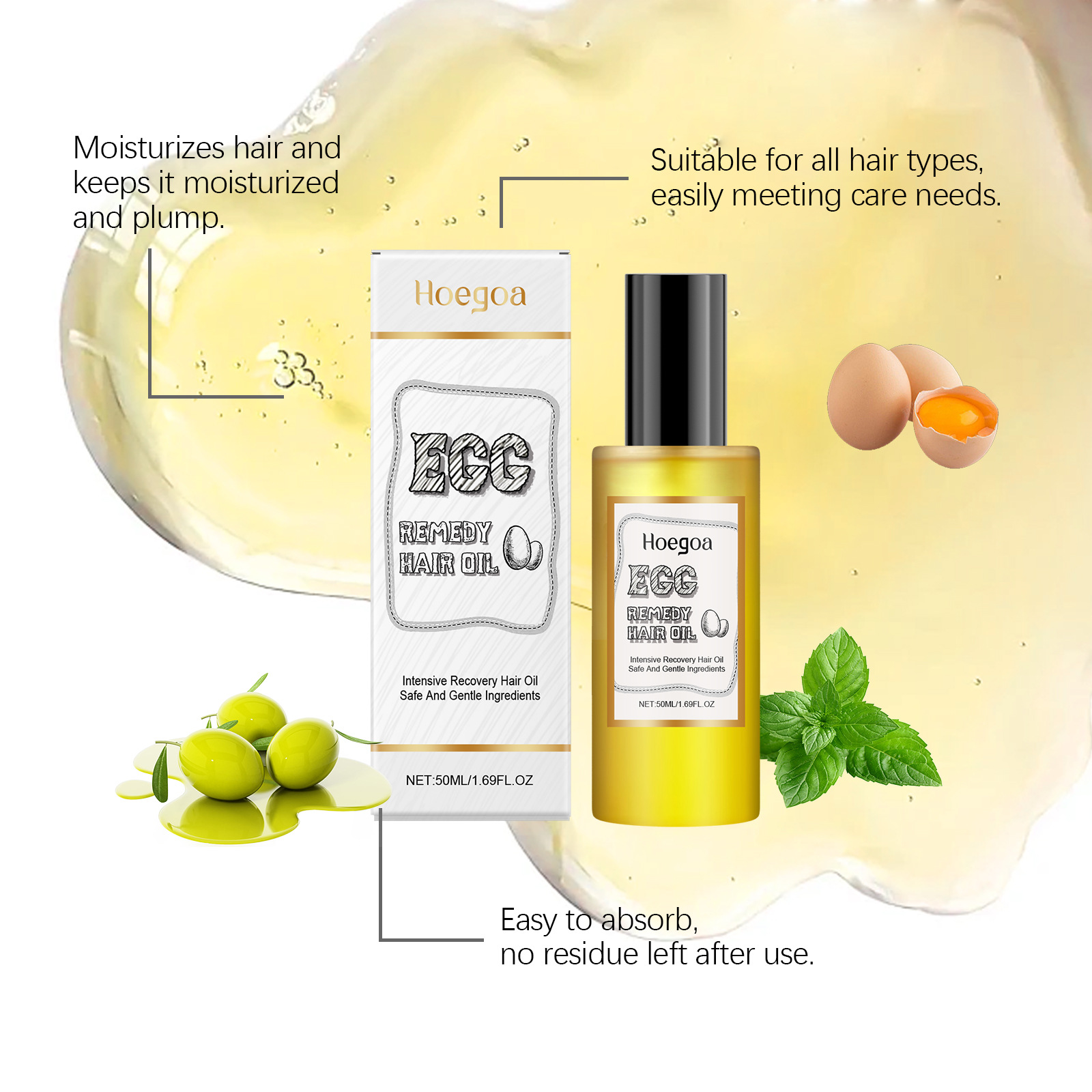 Egg Remedy Hair Oil Restore So - Hair Care Natur 评论和价格