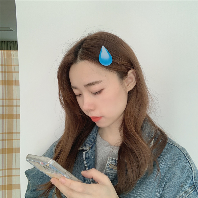 Water Drop Hairpin Expression  - Hair Care Vegan 评论和价格