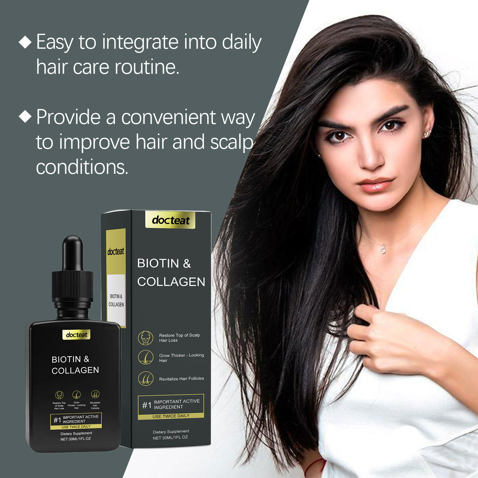 Collagen Hair Growth Drops Hyd - Hair Care Keratin Treatment 评论和价格