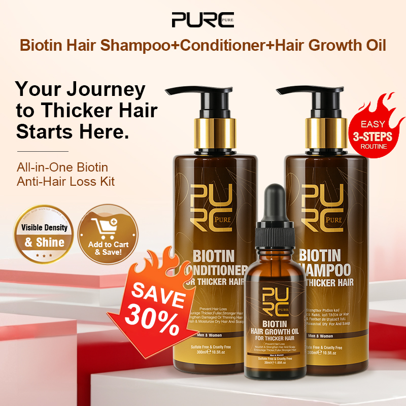PURC Biotin Hair Growth Oil Sh - Hair Care Keratin Treatment 评论和价格