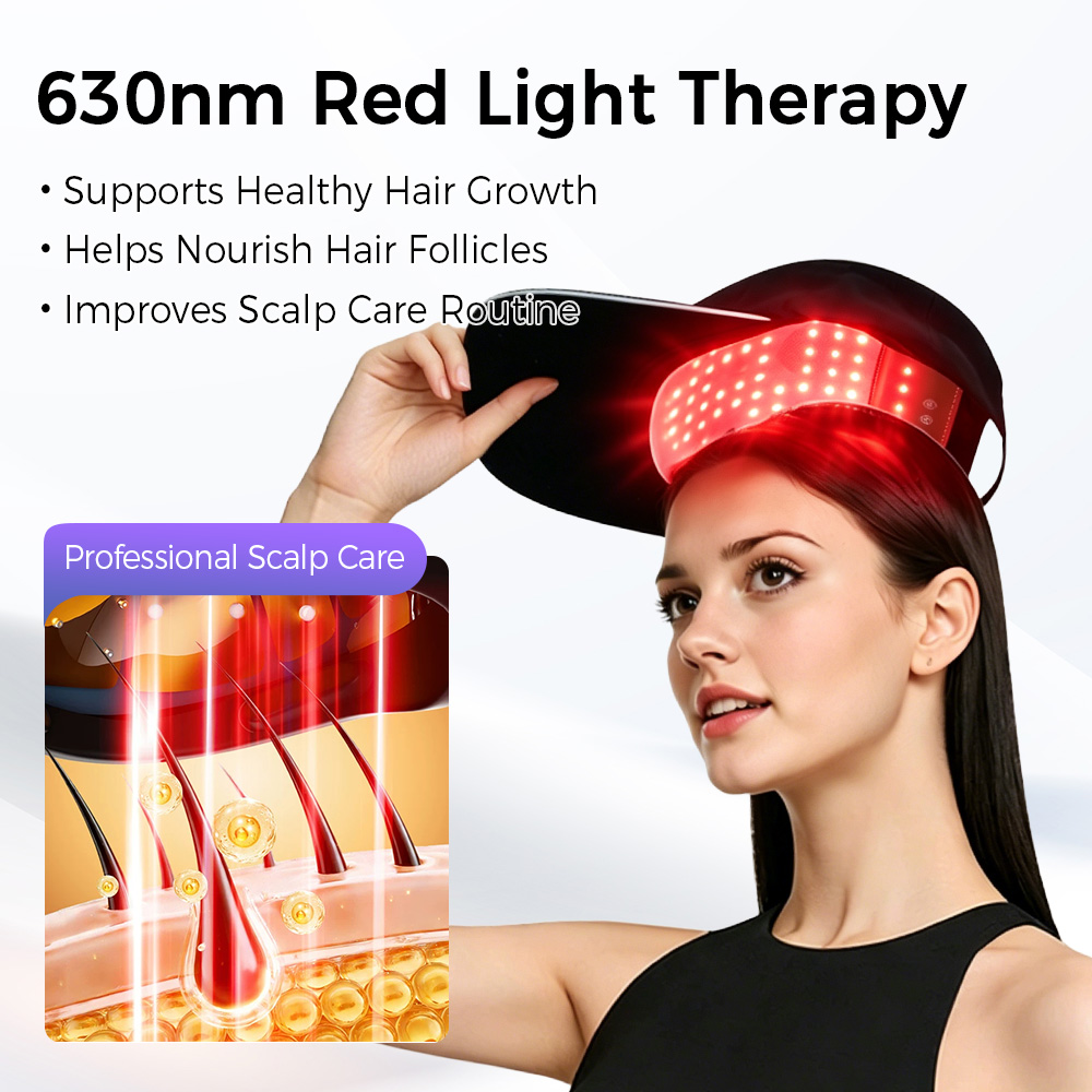 LED Hair Growth Cap Red Blue L - Hair Care Vegan 评论和价格