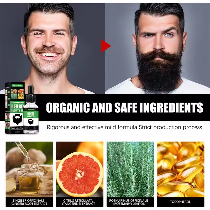 Fast Natural Mature Men Beard  - Hair Care Essence Oil Spray 评论和价格